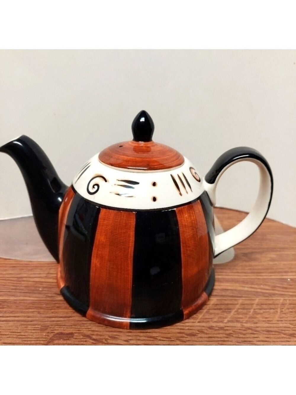 Vintage* 60s Canhome Handpainted Porcelain Teapot